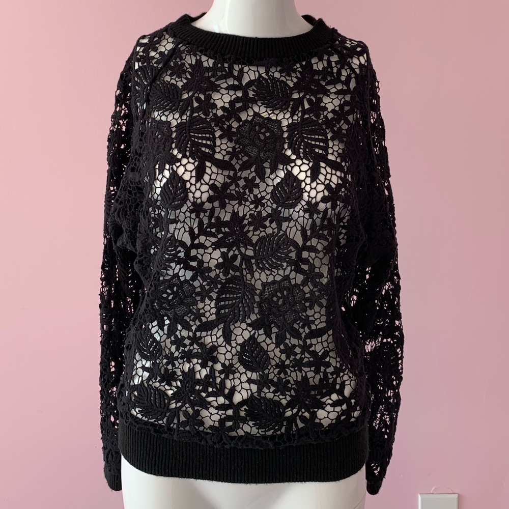 Lace sweater